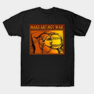 MAKE ART NOT WAR DRAWING AND DIGITAL ART T-Shirt